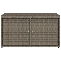 Tuinkast 110x55x60,5 cm poly rattan grijs 6