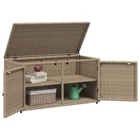 Tuinkast 110x55x60,5 cm poly rattan beige 5