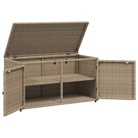 Tuinkast 110x55x60,5 cm poly rattan beige 6