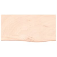 Wastafelblad 60x30x2 cm onbehandeld massief hout 3