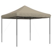 Partytent inklapbaar pop-up 292x292x315 cm taupe 5