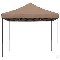 Partytent inklapbaar pop-up 292x292x315 cm bruin 4