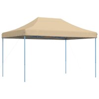 Partytent inklapbaar pop-up 410x279x315 cm beige 5