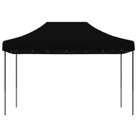 Partytent inklapbaar pop-up 410x279x315 cm zwart 3