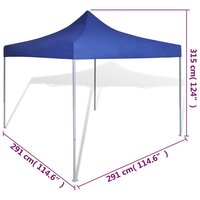 Vouwtent 3x3 m blauw 9