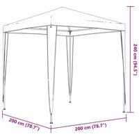 Partytent professioneel 2x2 m antraciet 8