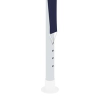 Partytent met zijwanden professioneel 90 g/m&sup2; 2x2 m blauw 6