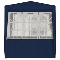 Partytent met zijwanden professioneel 90 g/m&sup2; 2,5x2,5 m blauw 3