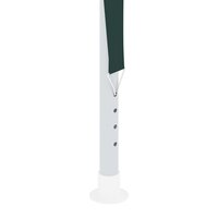 Partytent met zijwanden professioneel 90 g/m&sup2; 2x2 m groen 7