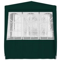 Partytent met zijwanden professioneel 90 g/m&sup2; 2,5x2,5 m groen 3