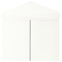 Partytent inklapbaar met zijwanden 2x2 m wit 4