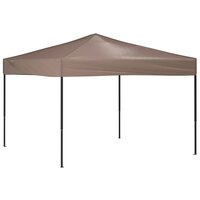 Partytent inklapbaar 3x3 m taupe 2