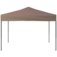 Partytent inklapbaar 3x3 m taupe 3