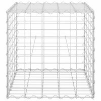 Gabion plantenbak verhoogd kubus 50x50x50 cm staaldraad 4