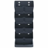 Plantenbakkenset 4 st verticaal polypropeen antracietkleur 3