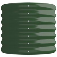 Plantenbak 114x40x36 cm gepoedercoat staal groen 4