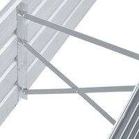 Plantenbak verhoogd 160x40x45 cm gegalvaniseerd staal grijs 5