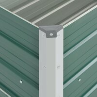 Plantenbak verhoogd 100x40x45 cm gegalvaniseerd staal groen 6