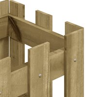 Plantenbak met hekontwerp 30x30x30 cm ge&iuml;mpregneerd grenenhout 7