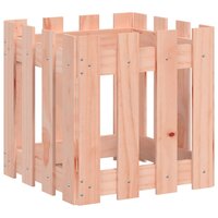 Plantenbak met hekontwerp 40x40x40 cm massief douglashout 4