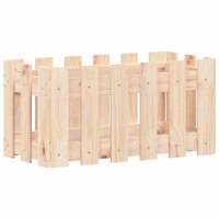 Plantenbak met hekontwerp 60x30x30 cm massief grenenhout 4