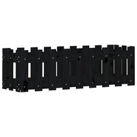 Plantenbak verhoogd hekontwerp 100x30x30 cm grenenhout zwart 2