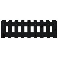 Plantenbak verhoogd hekontwerp 100x30x30 cm grenenhout zwart 5