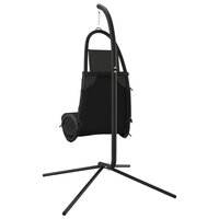 Schommelstoel met kussen Oxford-stof en staal donkergrijs  5