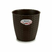 Bloempot Stefanplast Plastic Chocolade 19 x 17,5 x 19 cm (12 Stuks) 2