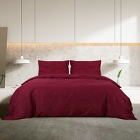 Dekbedovertrekset lichtgewicht 155x220 cm microvezel bordeaux 3
