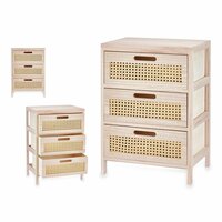 Ladekast GiftDecor Rattan Natuurlijk 40 x 58 x 29 cm 3 lades 2