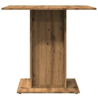 Eettafel 80x80x75 cm bewerkt hout artisanaal eikenkleurig 5