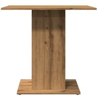 Eettafel 80x80x75 cm bewerkt hout artisanaal eikenkleurig 6