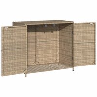 Tuinkast 83x45x76 cm poly rattan beige 6