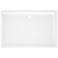 Douchebak met noppen 80x120x4 cm ABS wit 5