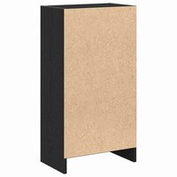 Boekenkast 40x24x76 cm spaanplaat zwart eikenkleurig 7