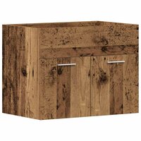 Wastafelkast 60x38,5x46 cm bewerkt hout oud houtkleurig 2