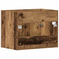 Wastafelkast 60x38,5x46 cm bewerkt hout oud houtkleurig 8