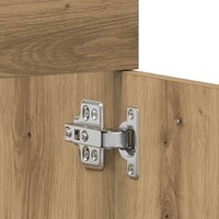 Wastafelkast 60x38,5x46 cm bewerkt hout artisanaal eikenkleur 9