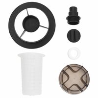 Zwembadzandfilter met voorfilter zwart 8