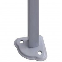 Partytent met 2 zijwanden inklapbaar 2x2 m staal blauw 5