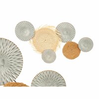 Wanddecoratie GiftDecor 23SMB1537 Bruin Grijs Metaal 76,8 x 4,4 x 50,2 cm (4 Stuks) 2