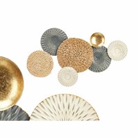 Wanddecoratie GiftDecor 23SMB1563 Blauw Wit Bruin Metaal 72,4 x 5,1 x 42,5 cm (4 Stuks) 2