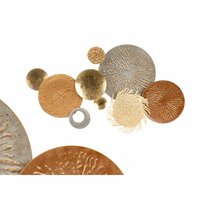 Wanddecoratie GiftDecor 23SMA0041 Bruin Grijs Metaal Papier Natuurlijke Vezel 90,2 x 5,7 x 47 cm (2 Stuks) 2