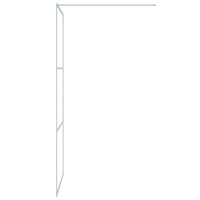 Inloopdouchewand 90x195 cm transparant ESG-glas zilverkleurig 4