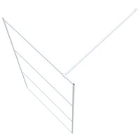 Inloopdouchewand 100x195 cm transparant ESG-glas wit 5