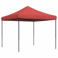 Partytent inklapbaar pop-up 292x292x315 cm bordeauxrood 2