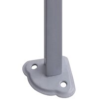 Partytent met 2 zijwanden inklapbaar 2x2 m staal antraciet 6