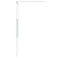 Inloopdouchewand 80x195 cm transparant ESG-glas wit 4