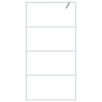 Inloopdouchewand 100x195 cm transparant ESG-glas wit 3